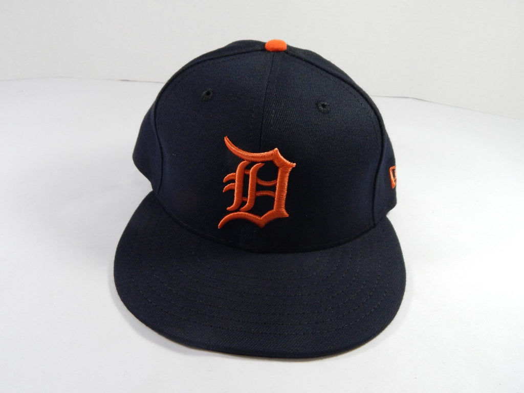 Detroit Tigers #61 Game Used Navy Hat 7.25 DP49774 - DP49774