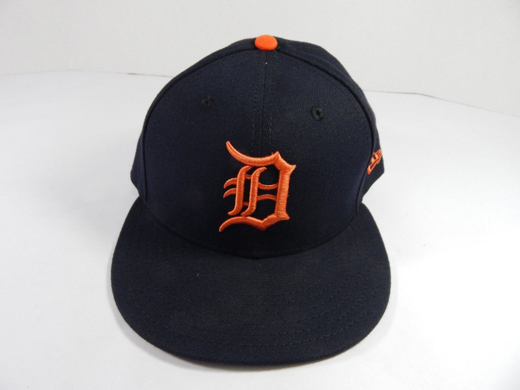 Detroit Tigers #61 Game Used Navy Hat 7.25 DP49783 - DP49783