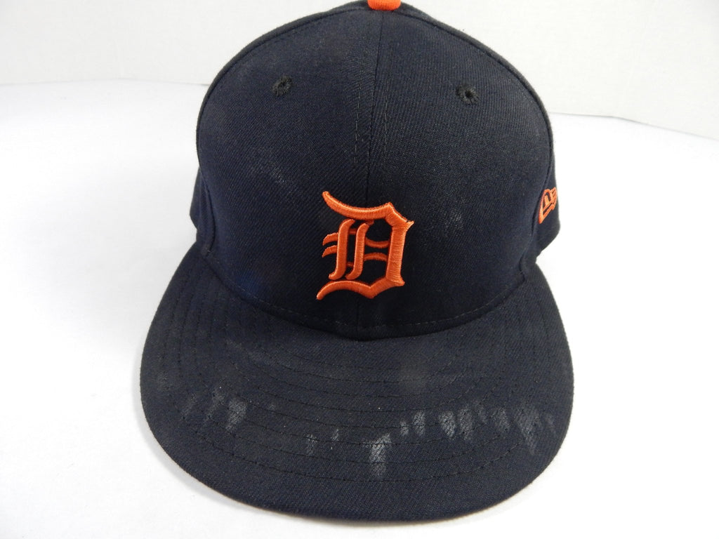 Detroit Tigers #77 Game Used Navy Hat 7.5 DP49816 - DP49816