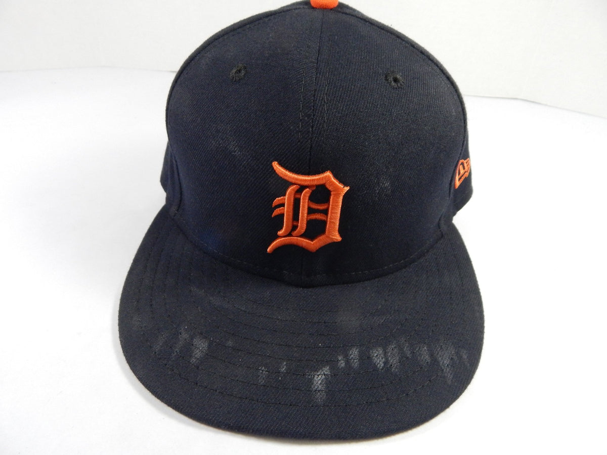 Detroit Tigers #77 Game Used Navy Hat 7.5 DP49816 - DP49816