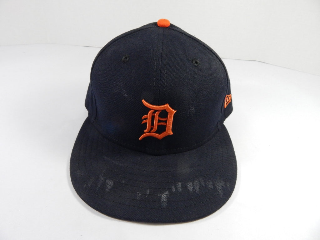 Detroit Tigers #77 Game Used Navy Hat 7.5 DP49816 - DP49816