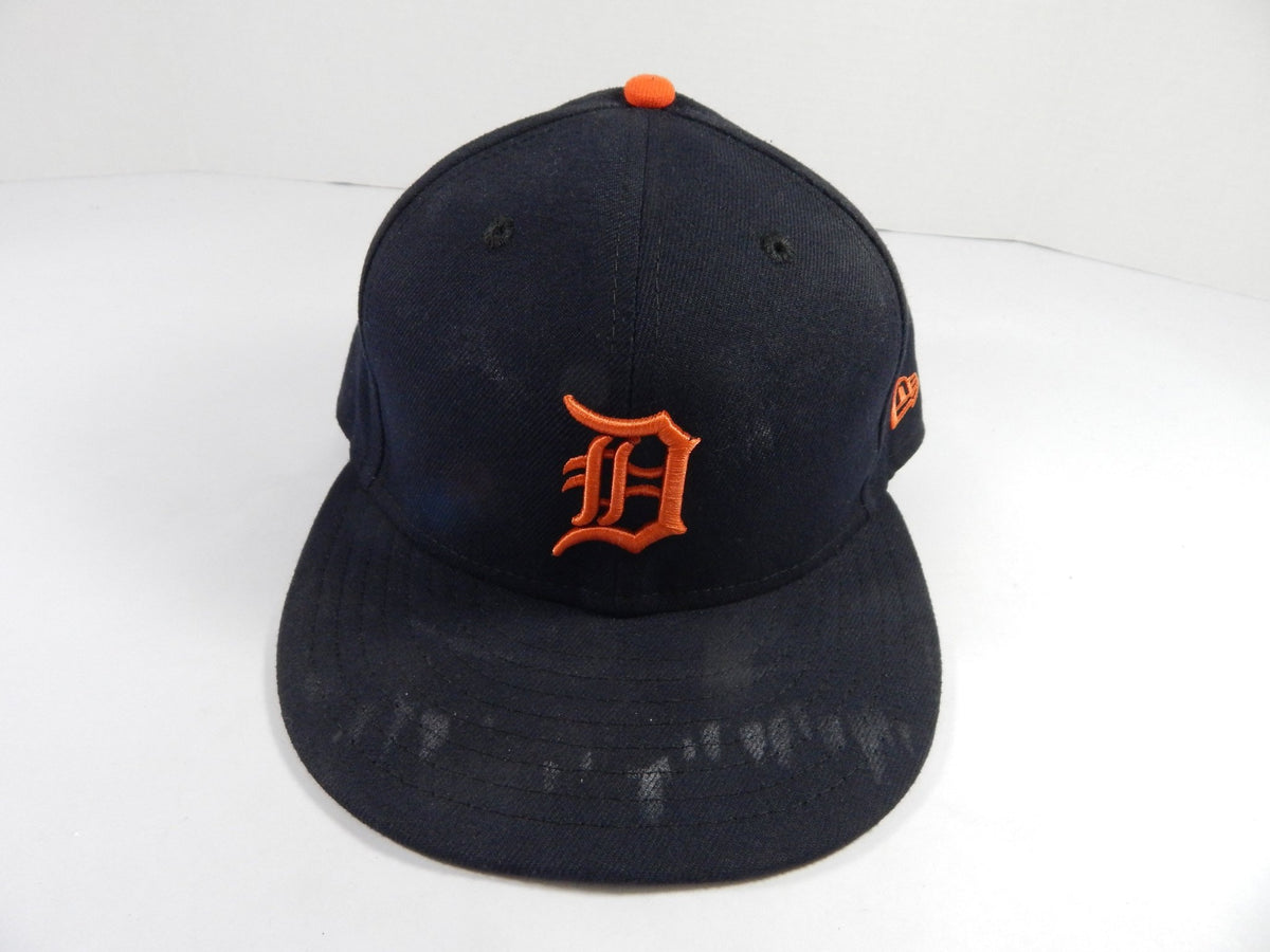 Detroit Tigers #77 Game Used Navy Hat 7.5 DP49816 - DP49816