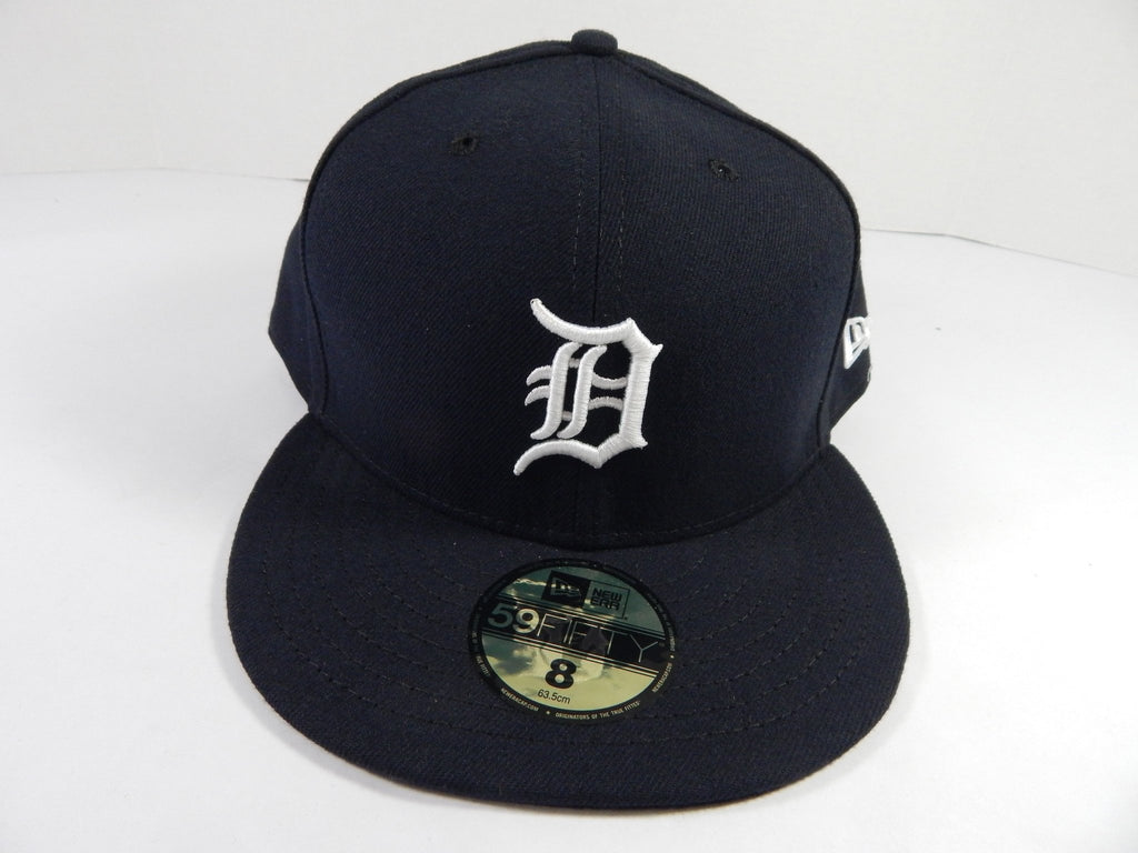 Detroit Tigers Game Issued Navy Hat 8 DP49633 - DP49633