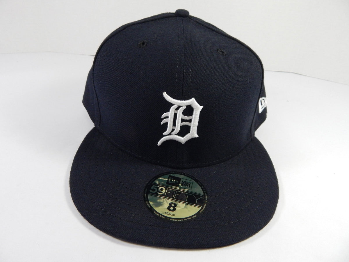 Detroit Tigers Game Issued Navy Hat 8 DP49633 - DP49633