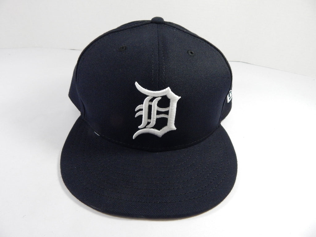 Detroit Tigers Game Issued Pos Used Navy Hat 8 DP49671 - DP49671
