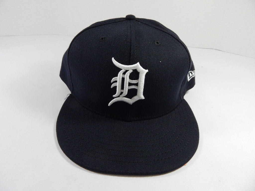 Detroit Tigers Game Issued Pos Used Navy Hat 8 DP49673 - DP49673