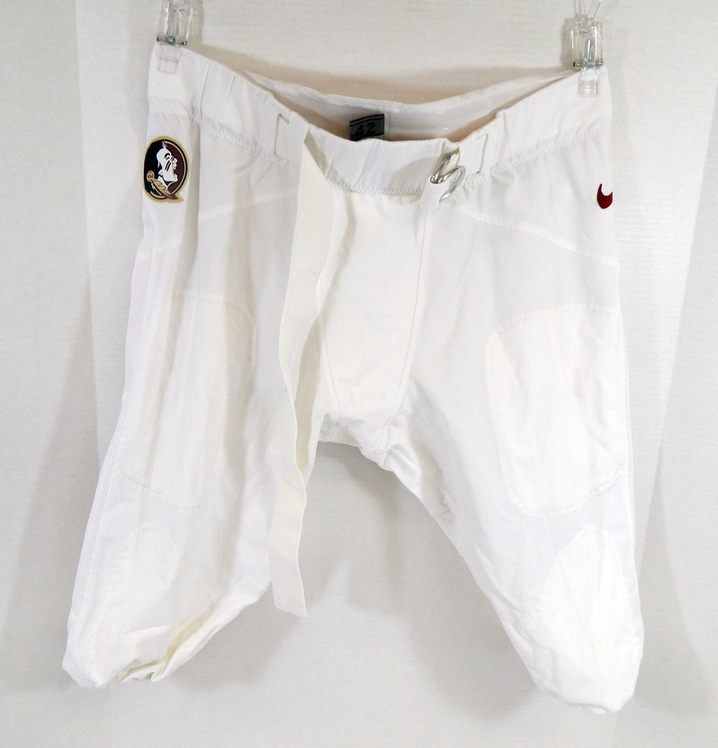 Florida State FSU Seminoles Game Used White Pants 42 DP63296 - DP63296