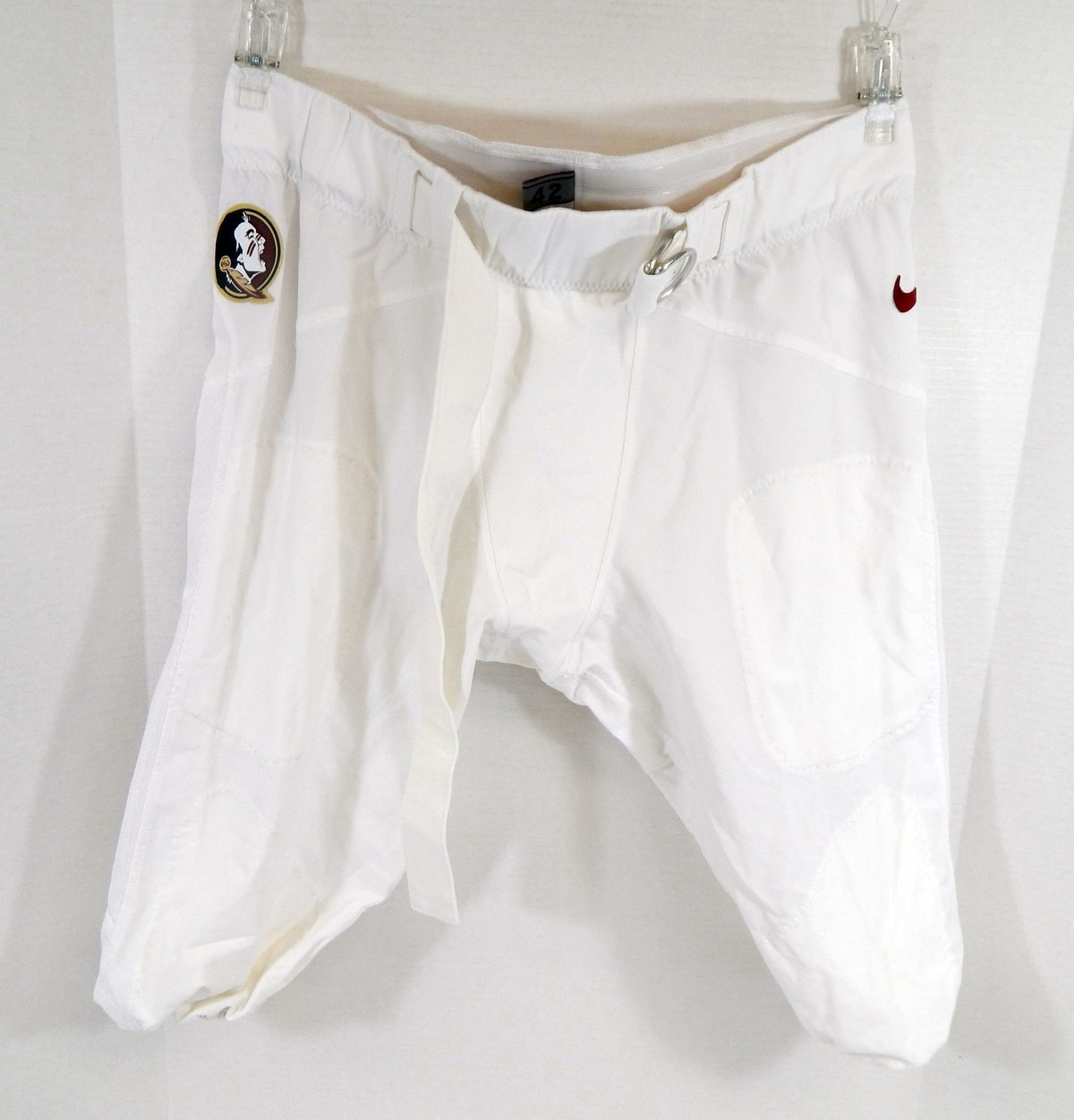 Florida State FSU Seminoles Game Used White Pants 42 DP63296 - DP63296