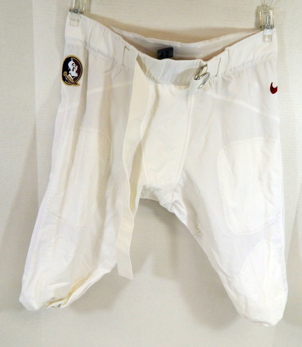 Florida State FSU Seminoles Game Used White Pants 42 DP63296 - DP63296