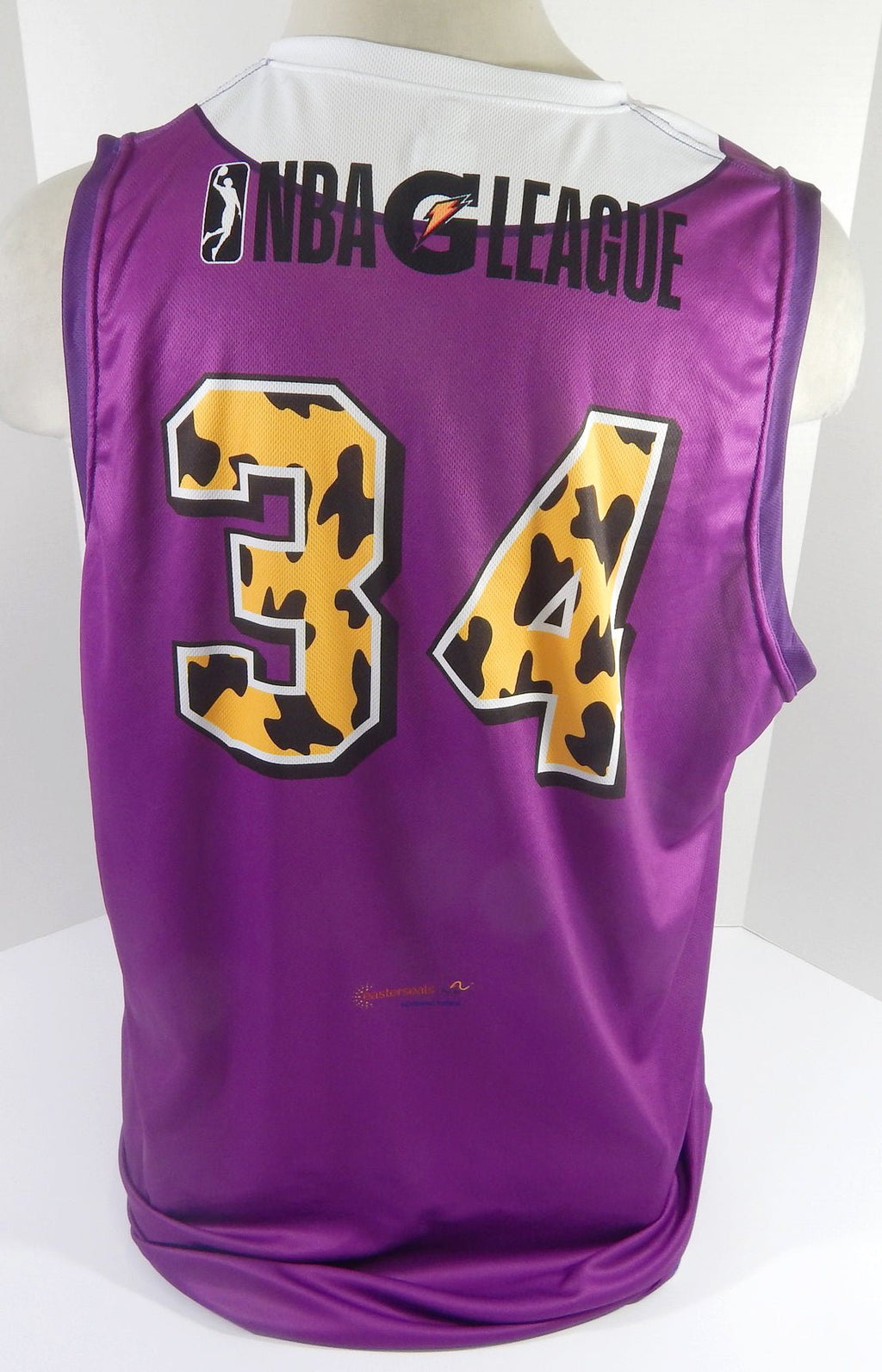 Fort Wayne Mad Ants #34 Game Issued Purple Jersey Pirate Night XXL DP55829 - DP55829