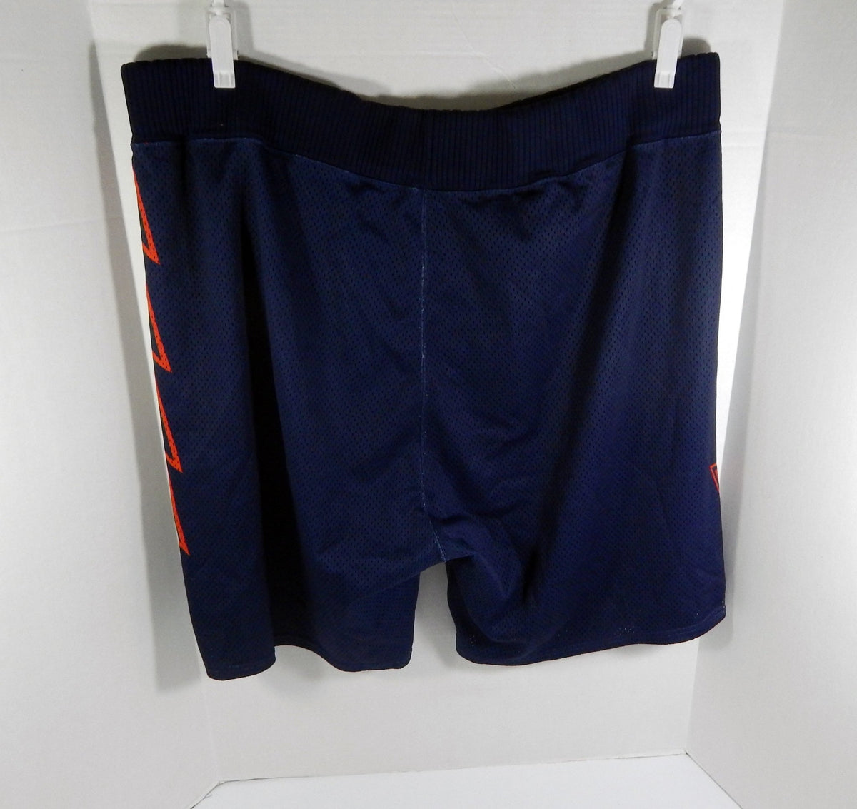 Golden State Warriors #31 Game Used Navy Shorts Lightning Bolt 44 DP57178 - DP57178