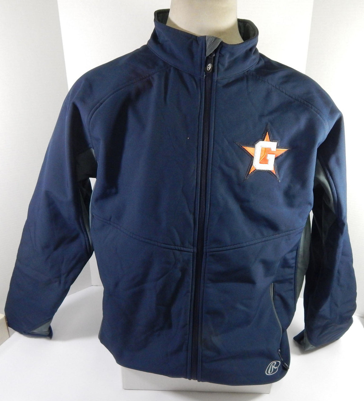 Greenville Astros Game Used Navy Rain Bench Coat Jacket XL DP58976 - DP58976