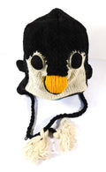 Hand Knitted Wool Penguin Winter Hat Children Size Small/Med - 4503193S