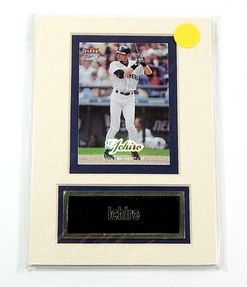 Ichiro Mariners Matted Trading Card & Name Plate 5" x 7" Ideal For Framing - DJ030039