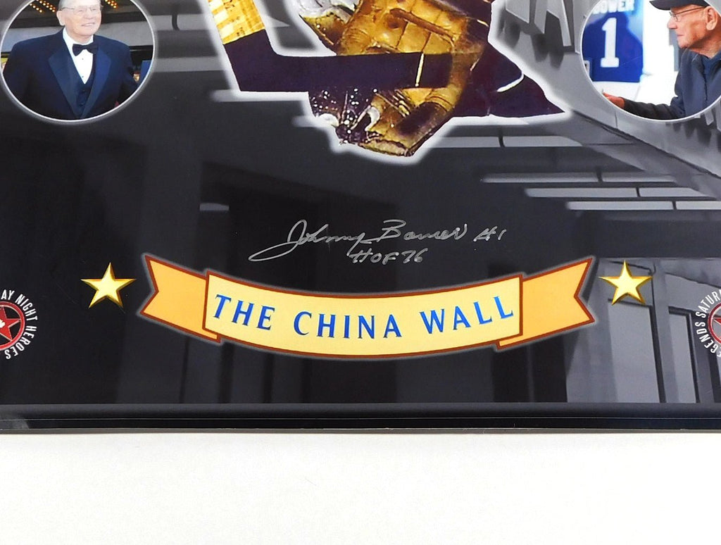Johnny Bower Signed 11 x 14 Color Photo The China Wall HOF 76 Maple Leafs Auto - 204509S