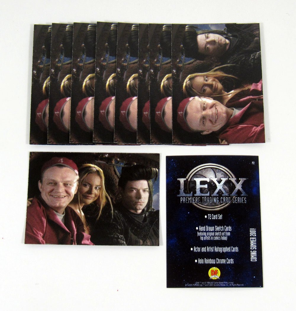 Lot (10) 2002 Dynamic Forces Lexx Promo Card (P2) - 125363S