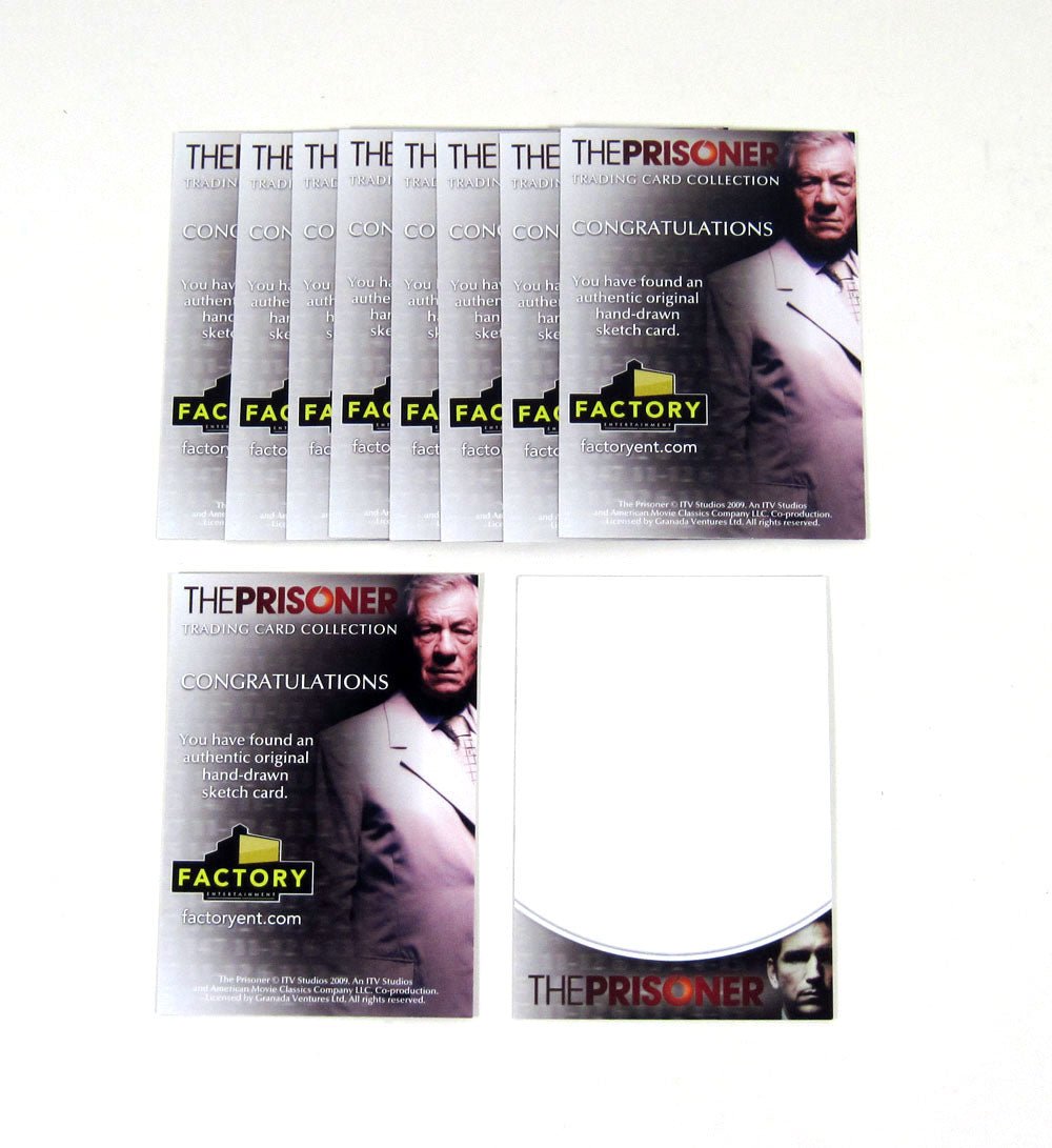 Lot of (10) 2010 Factory Ent The Prisoner Blank Sketch Promo Card (#2) Nm/Mt - 125817S