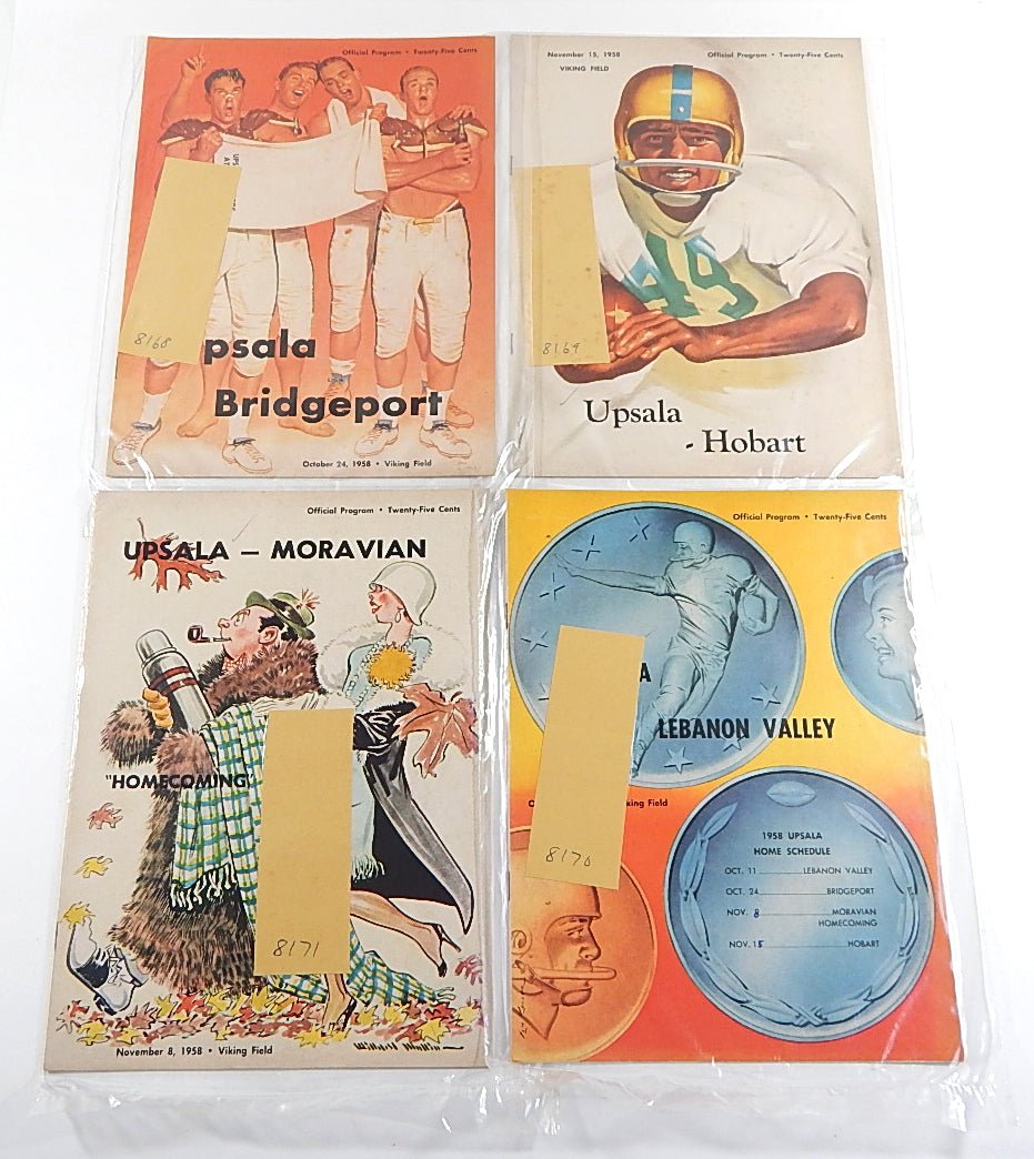 Lot of (15) Different 1950 to 1961 Upsala College Football Programs - DJ057118
