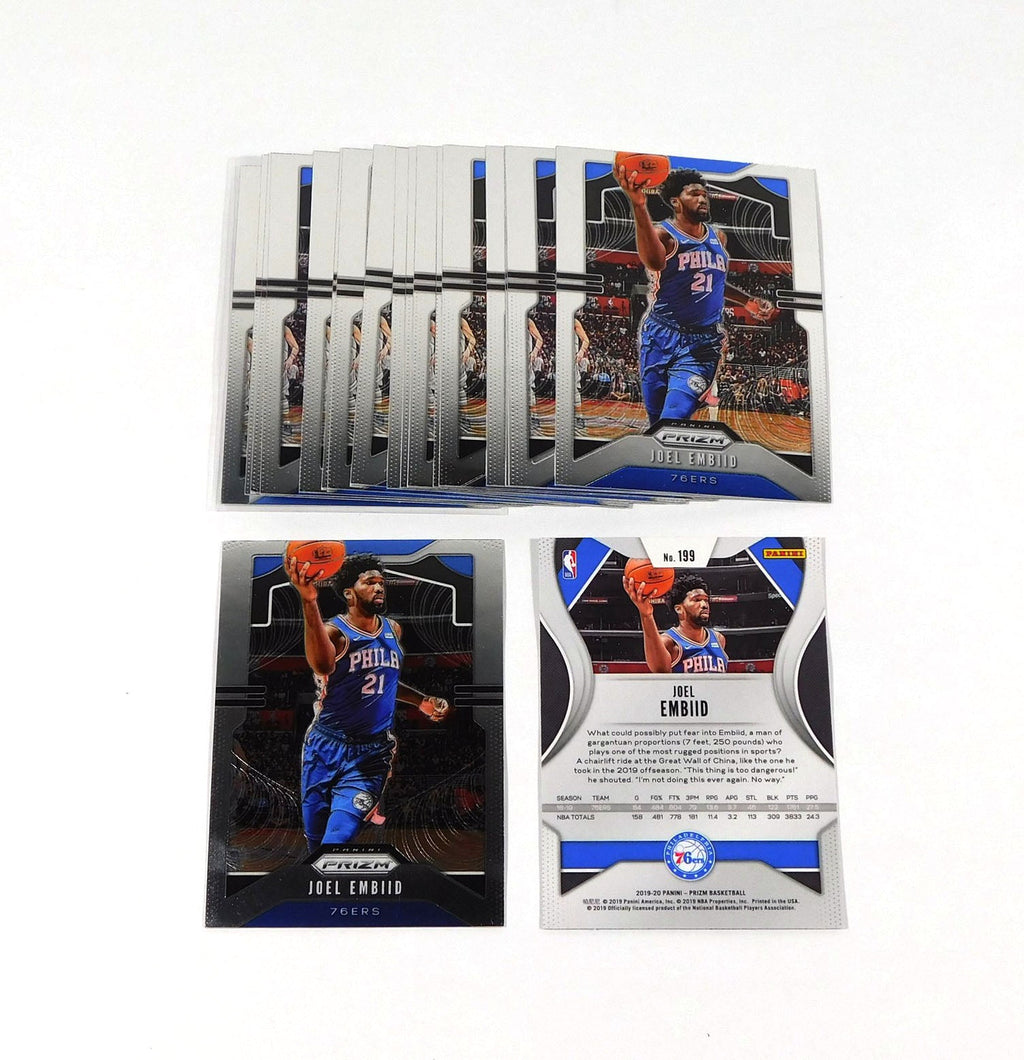 Lot of (19) 2019-20 Panini Prizm Joel Embiid #199 76ers - DA060668