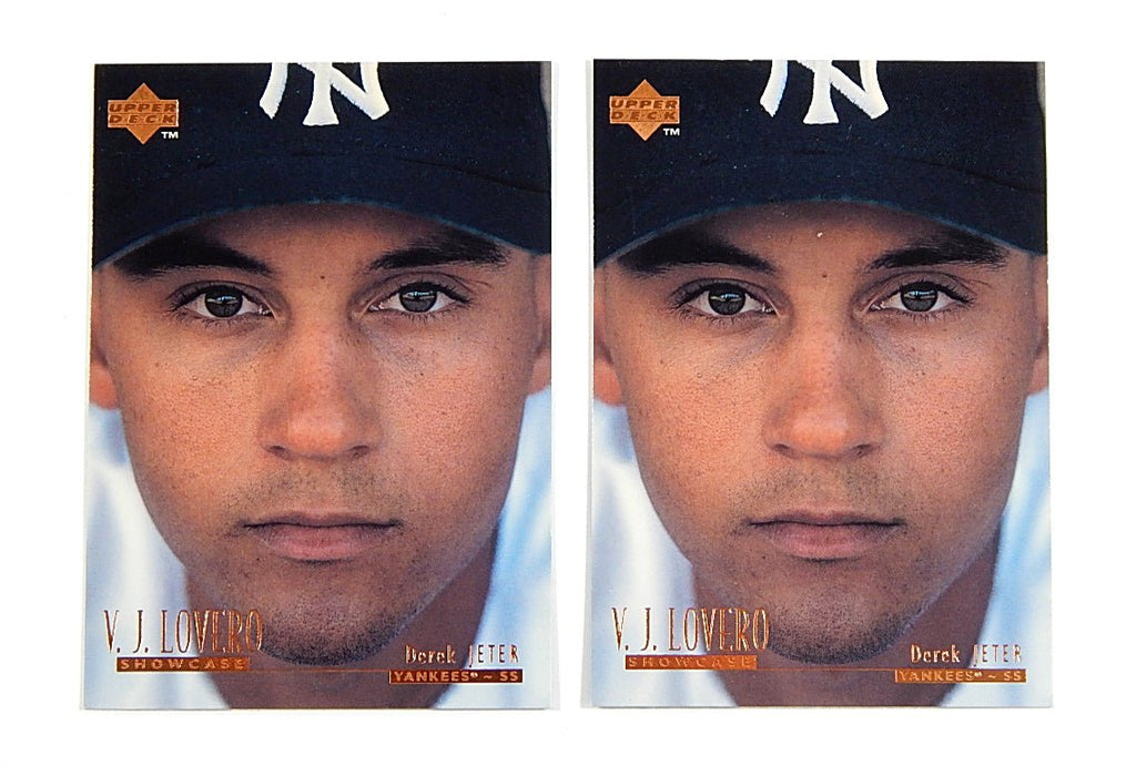 Lot of (2) 1996 Upper Deck V.J. Lovero Showcase Derek Jeter #VJ3 Yankees - DJ052426