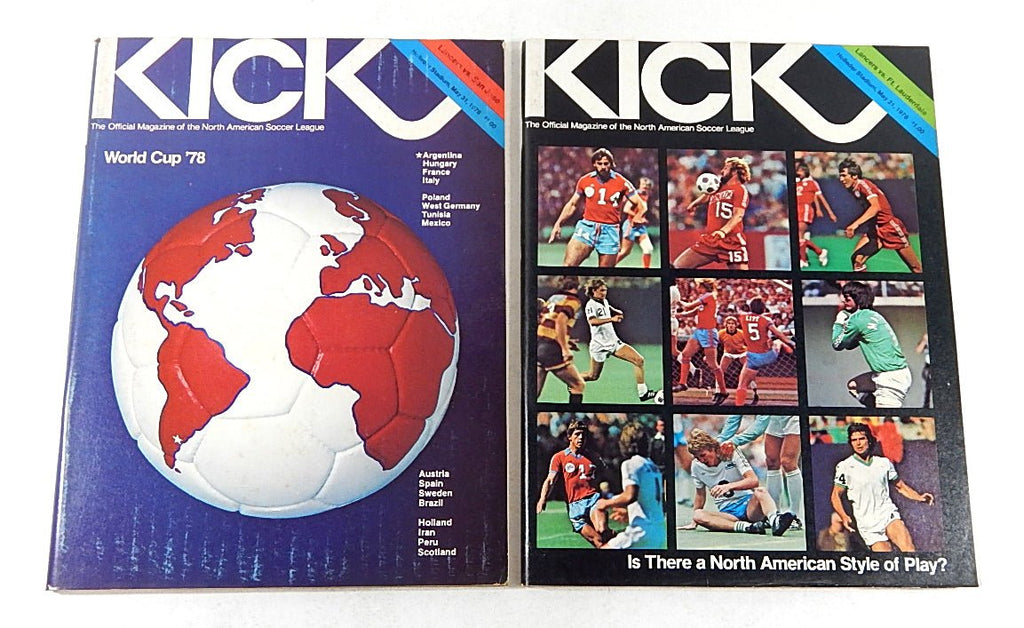 Lot of (2) Different 1978 Rochester Lancers NASL Soccer Magazines - DJ055750