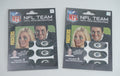 Lot of (2 Packs) Green Bay Packers Team Logo NFL Eye Black Strips (6 Each) - 216433S