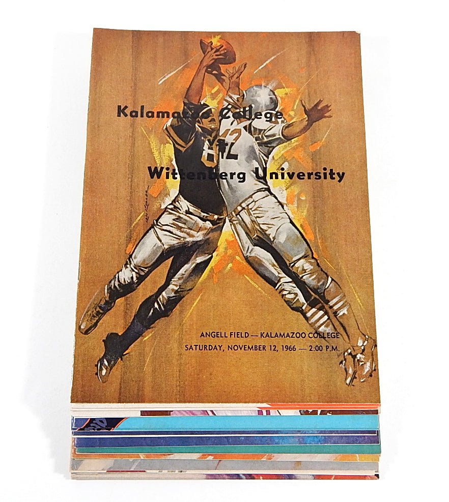 Lot of (21) Different 1966 to 1971 Kalamazoo College Football Programs - DJ055301