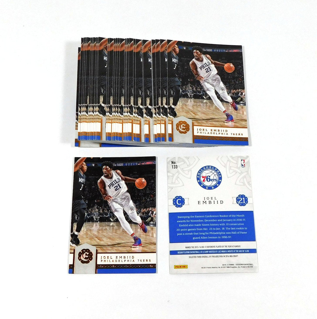 Lot of (33) 2016-17 Panini Excalibur Joel Embiid #133 76ers - DA060684