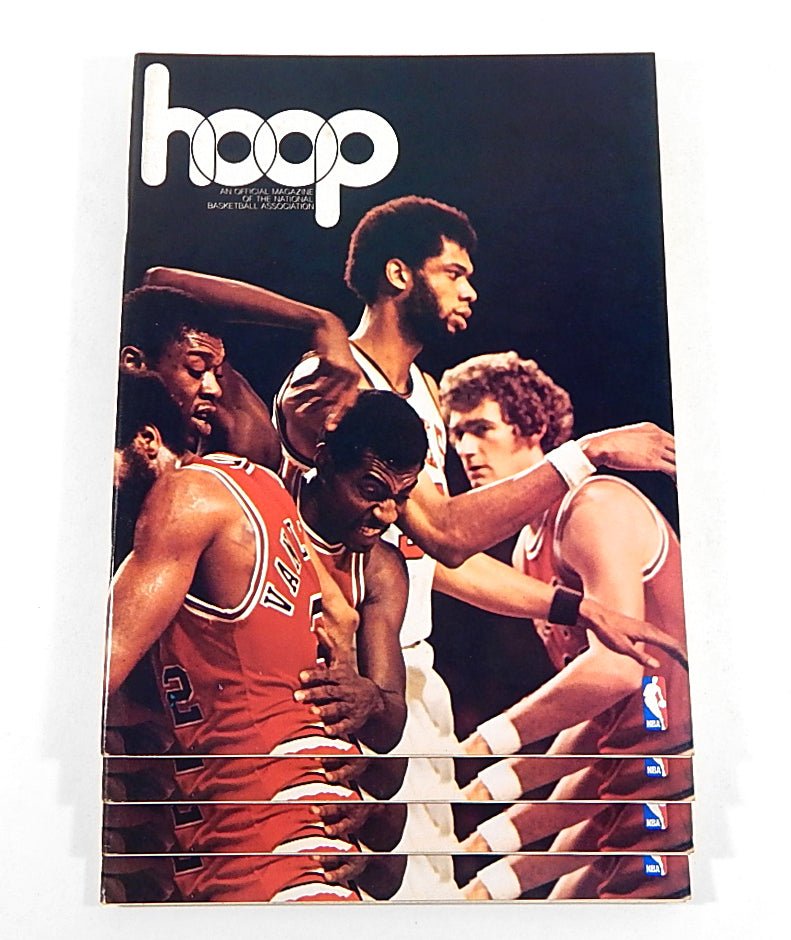 Lot of (4) 1974-75 NBA Portland vs Bucks NBA Programs Bill Walton Abdul-Jabbar - DJ055658