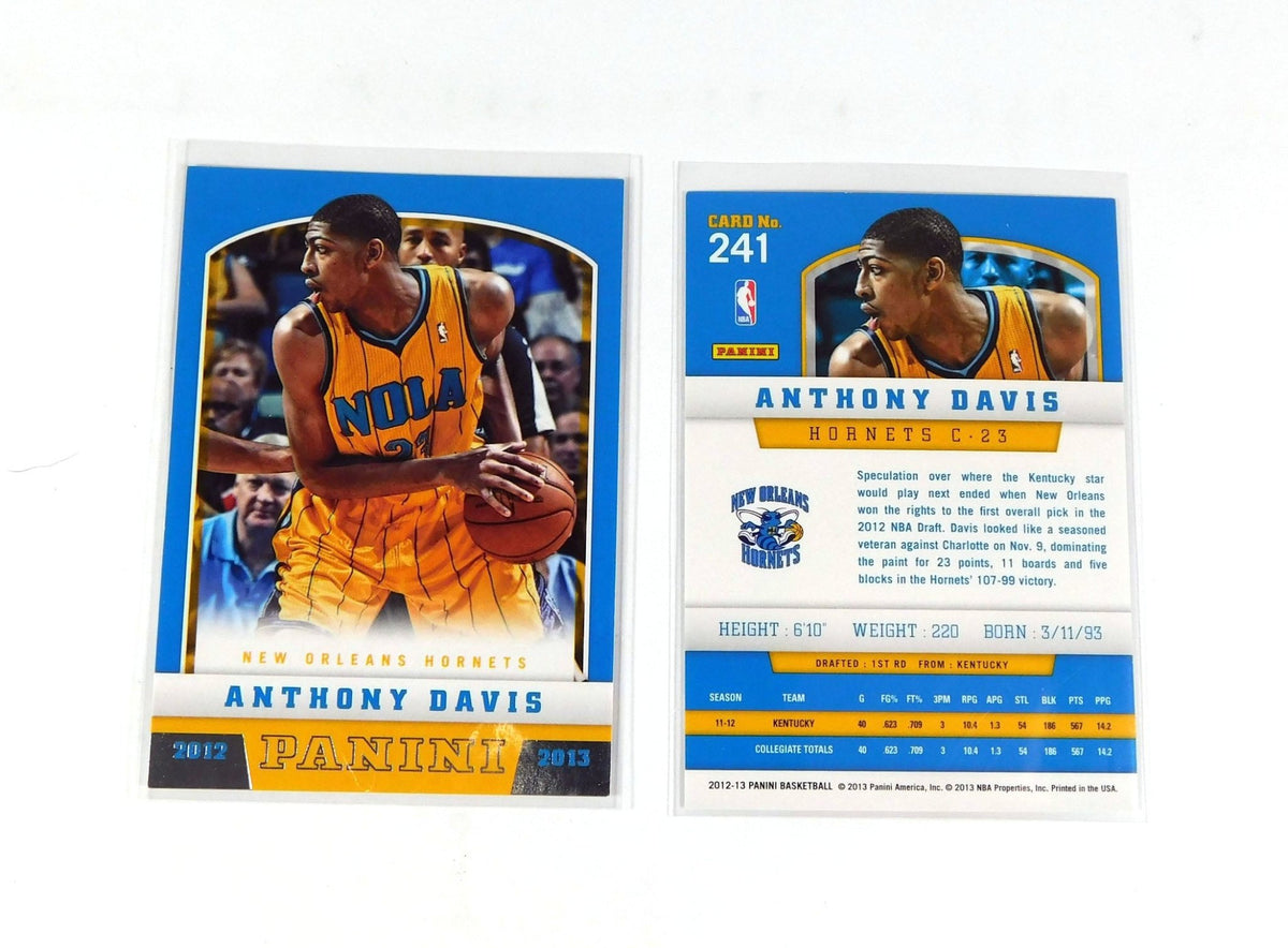 Lot of (5) 2012-13 Panini Anthony Davis #241 Rookie Hornets - DA041045