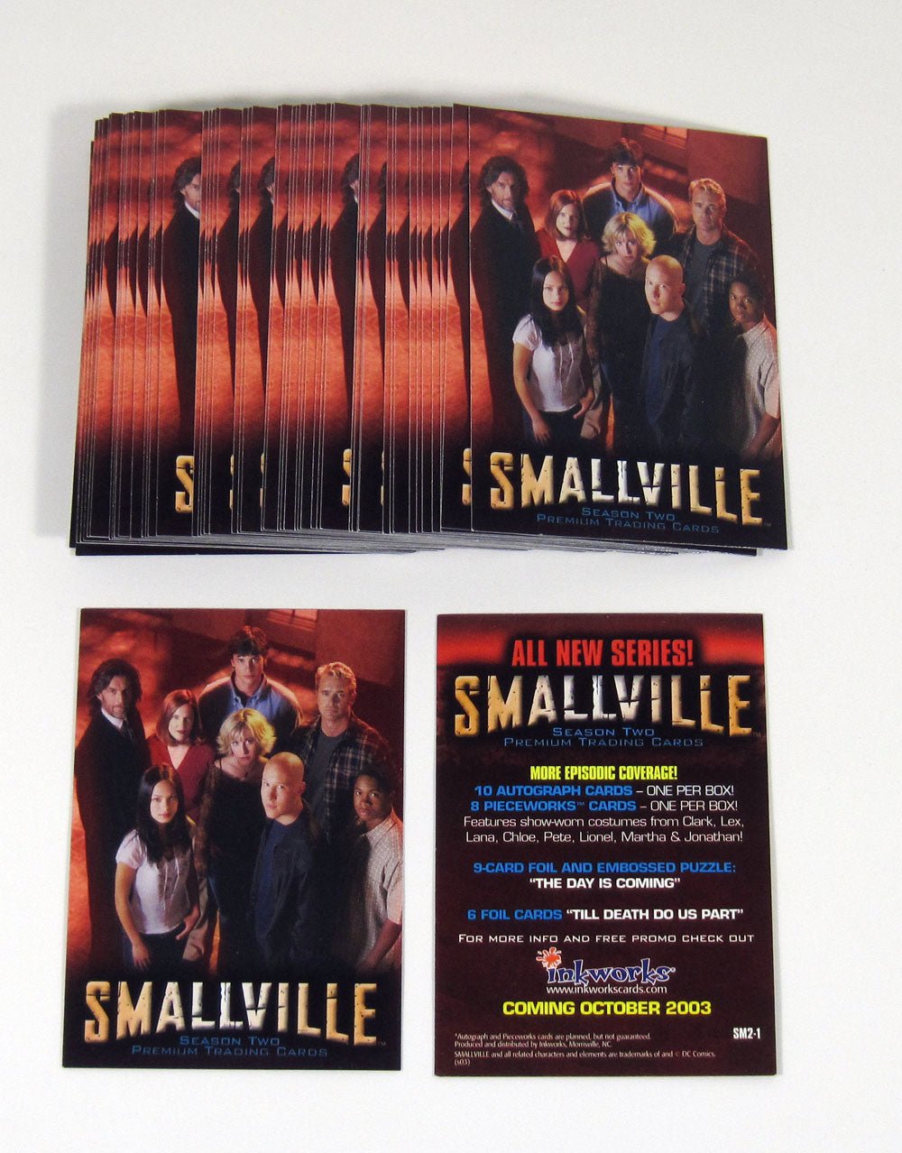 Lot of (50) 2003 Inkworks Smallville Season 2 Promo Card (SM2-1) Nm/Mt - 125464S
