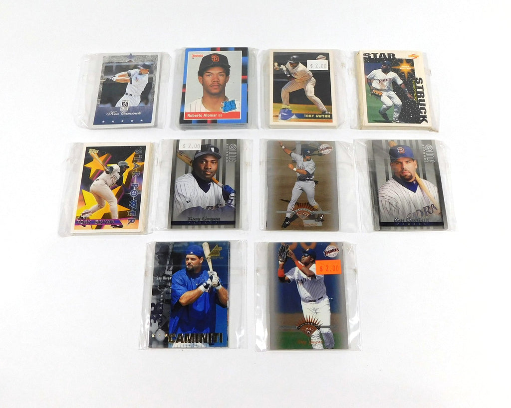 Lot of (70+) 1988 to 1997 San Diego Padres Team Sets Alomar Rookie - DA059495