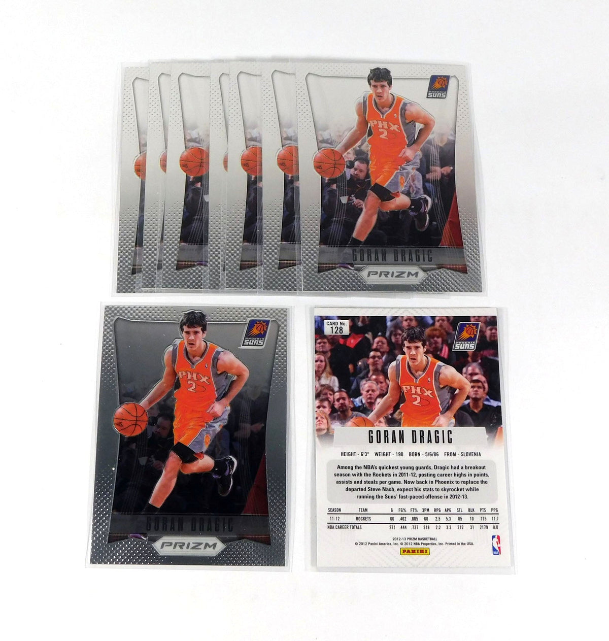 Lot of (9) 2012-13 Panini Prizm Goran Dragic #128 Suns - DA041040