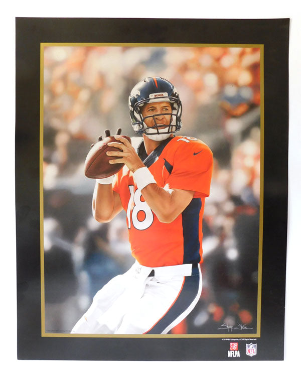 2015 Victory Fine Art Peyton Manning Broncos Lithograph by Artist Shane Stover