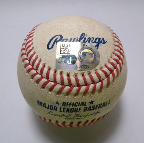 NY Mets @ Rockies Game-Used Baseball 8-8-24 Peter Alonso/Peter Lambert COA