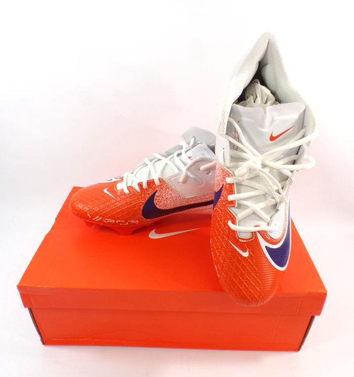 Nike Vapor Edge Elite 360 2 SMU Clemson Tigers Cleats Mens Size 12.5 #FJ5746 108