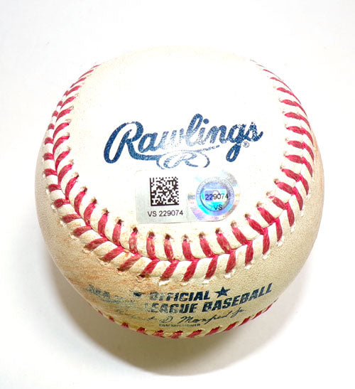 Tigers @ Nationals Game-Used Baseball 5-21-23 Michael Chavis/Jose Cisnero COA