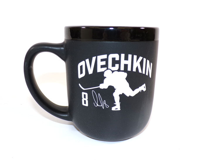 Alex Ovechkin #8 Washington Capitols 17oz. Black Ceramic Coffee Mug Pic2