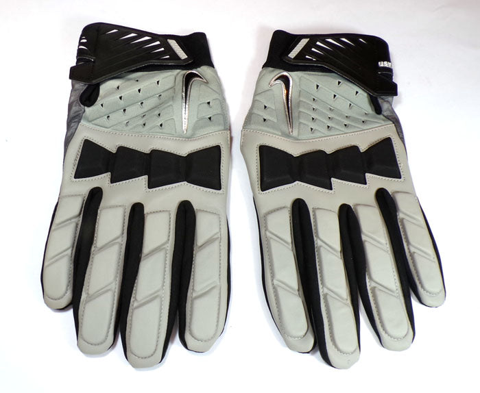 Nike Hyperbeast Hombres Lineman Gray/Black Football Gloves PGF250 009  4XL EEEEG Pic2