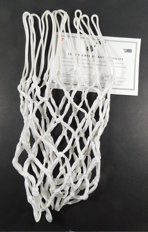 Utah Jazz vs. Houston rockets NBA Game Used Basketball Net 5-8-2021