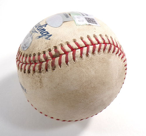 April 6, 2018 Baltimore Orioles at New York Yankees Game-Used Baseball COA's Pic2