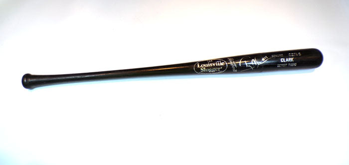 1997-99 Tony Clark Tigers #17 Game -Used & Signed LS C271S 34" Black Bat