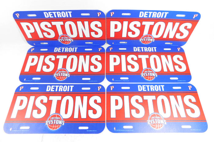 Lot of (6) 2014 Detroit Pistons License Plates New