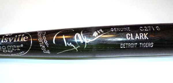 1997-99 Tony Clark Tigers #17 Game -Used & Signed LS C271S 34" Black Bat Pic2