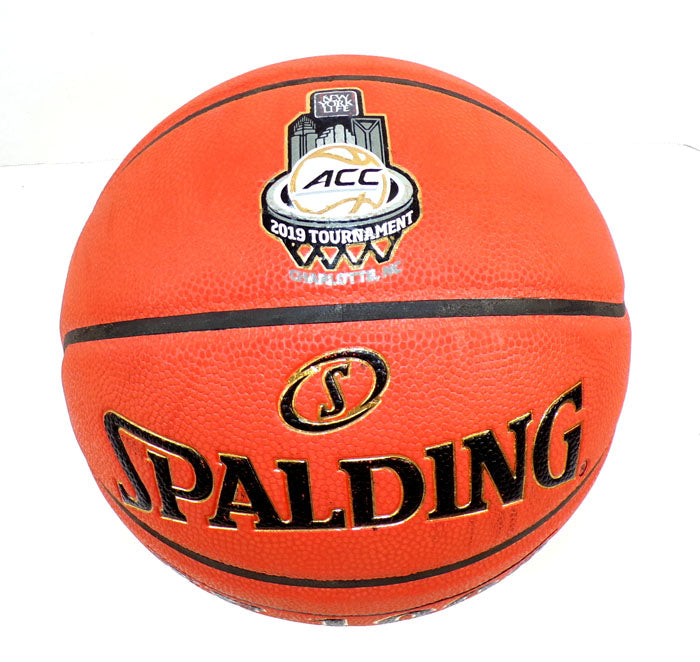 Event-Used 2019 ACC Men's Basketball Tournament Spalding TF-1000 Basketball Pic2
