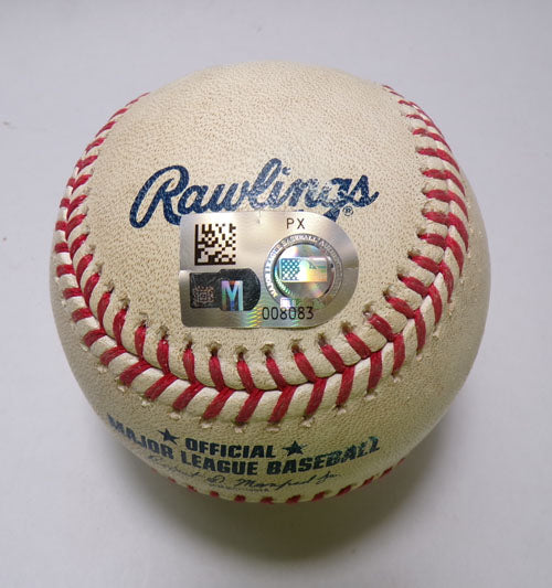 SF Giants @ Rockies Game-Used Baseball 5-7-24 Wilmer Flores/Ty Blach COA