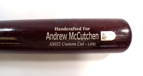 2016 Andrew McCutchen #22 Pirates TI Game-Used marucci 34" Bat COA PX156846 Pic2