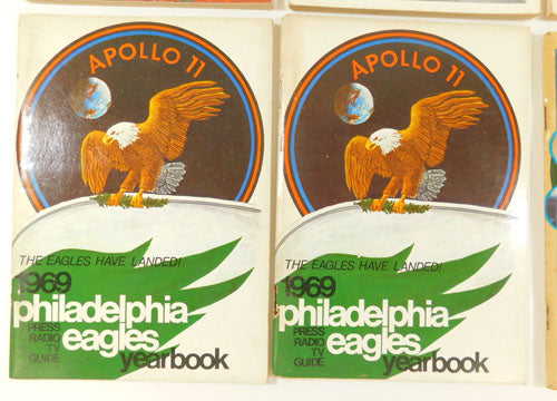 Lot of (7) Assorted 1969 to 1980 Philadelphia Eagles Media Guides Pic2