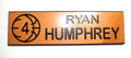 2003 Ryan Humphrey 4 Team Used Orlando Magic Locker Room NBA Wooden Nameplate