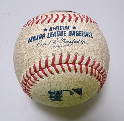 SF Giants @ Rockies Game-Used Baseball 5-7-24 Wilmer Flores/Ty Blach COA Pic2